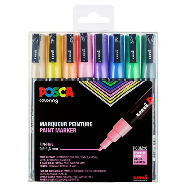 PC3M/8A Posca Marker PC3M - pastel