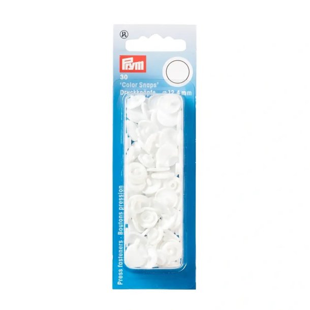 Prym - Trykknapper - Hvid