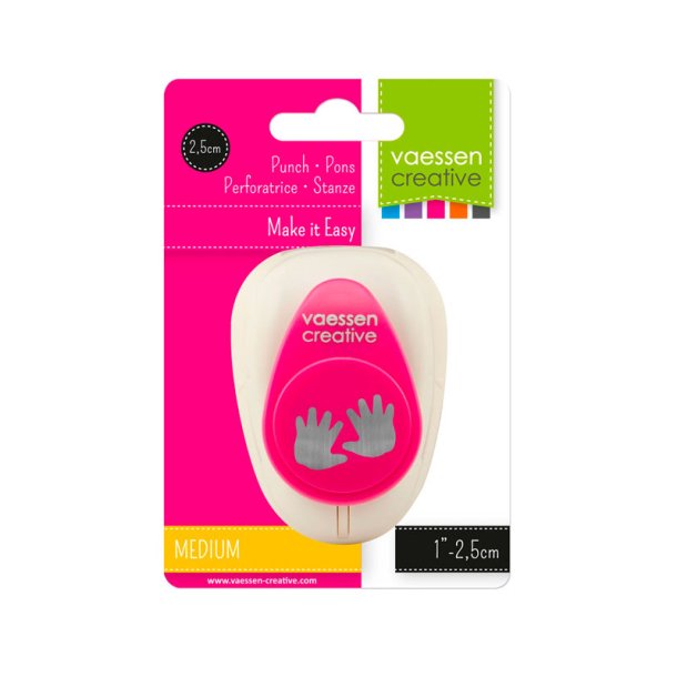 Vaessen Creative - Punch - H�nder - 2,5cm