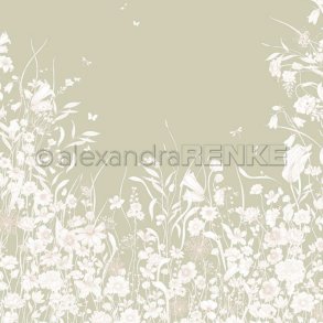 Alexandra Renke - Karton - Blomster p� Gr�n 2