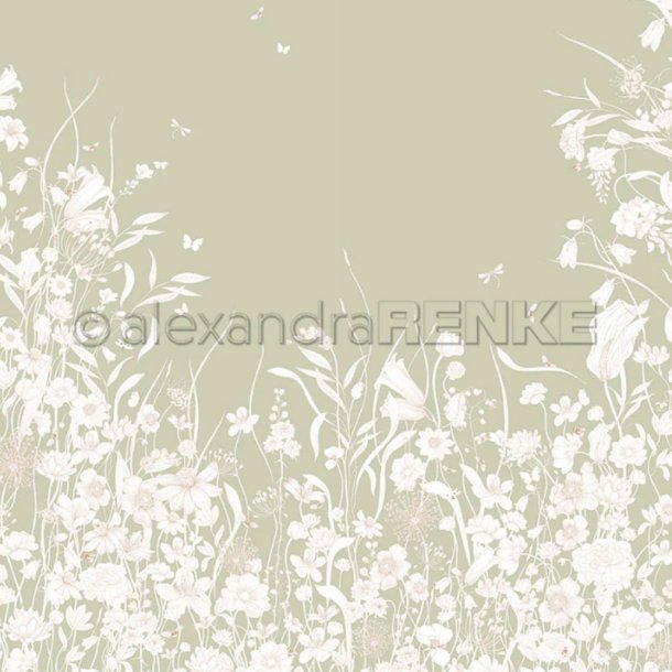 Alexandra Renke - Karton - Blomster p Grn 2