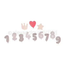 Alexandra Renke - Die - 'Lustige Ballon-Zahlen 1-9' / Ballon Tal 1-9