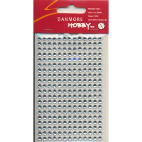 Selvklbende Rhinsten - 4 mm - Klar