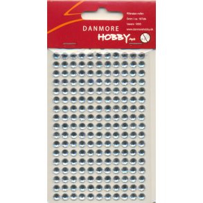 Selvklbende Rhinsten - 5 mm - Klar