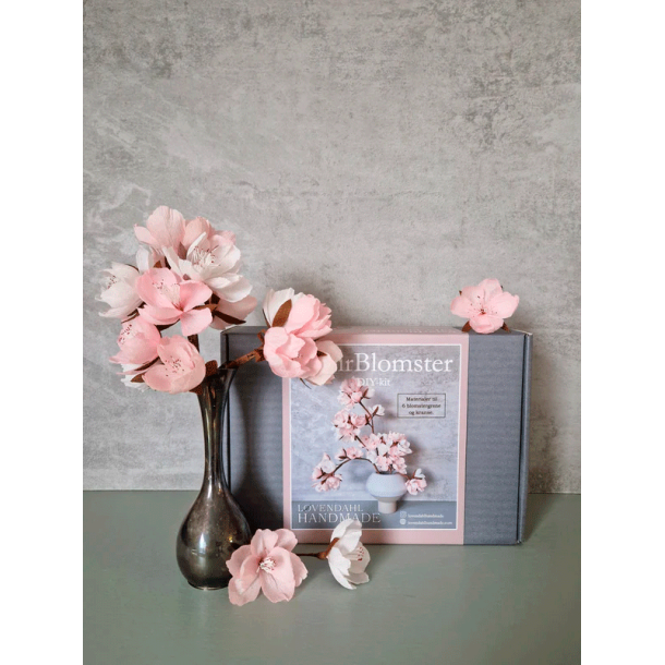 Crepeblomster - Kit - Blomstergren Rosa Mix