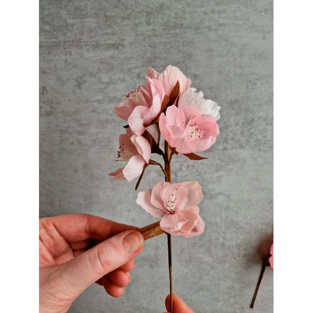 Crepeblomster - Kit - Blomstergren Rosa Mix