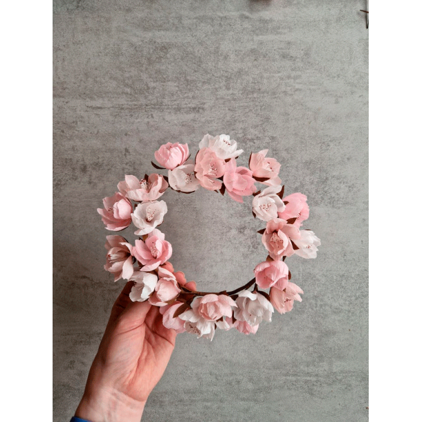 Crepeblomster - Kit - Blomstergren Rosa Mix