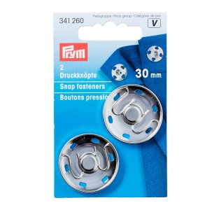 Prym - Tryklse - slv - 30 mm  - 2 Stk