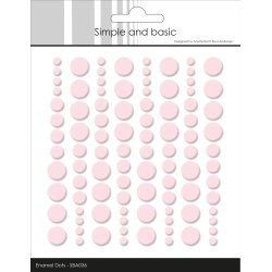 Simple And Basic - Enamel Dots - Lys pink