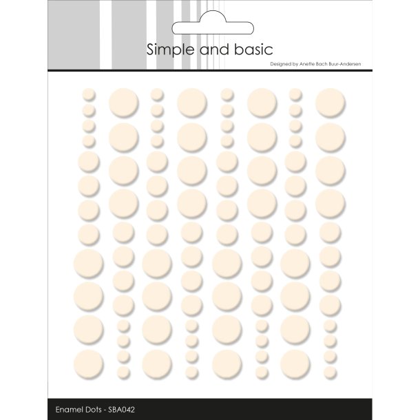 Simple And Basic - Enamel Dots - Nougat
