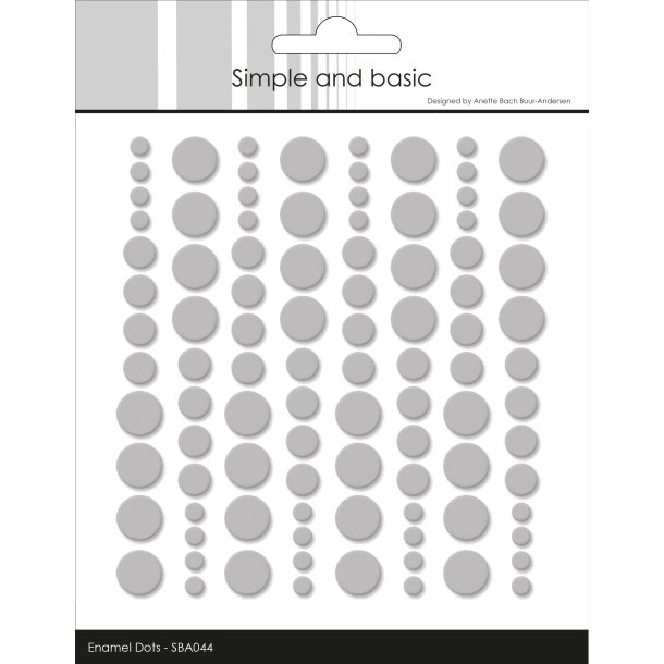Simple And Basic - Enamel Dots - Lys gr