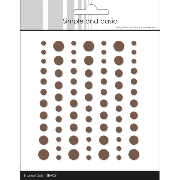 Simple And Basic - Enamel Dots - Matte Coffee