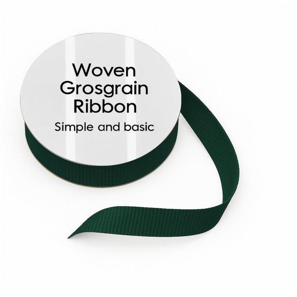 Simple and Basic - Grosgrainbnd - Mrkegrn