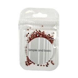 Simple And Basic - Halvperler - 2mm - Blank Rosegold