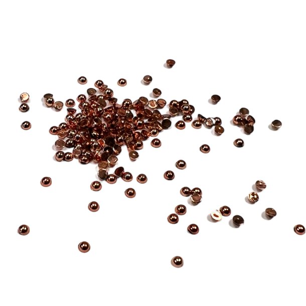 Simple And Basic - Halvperler - 2mm - Blank Rosegold