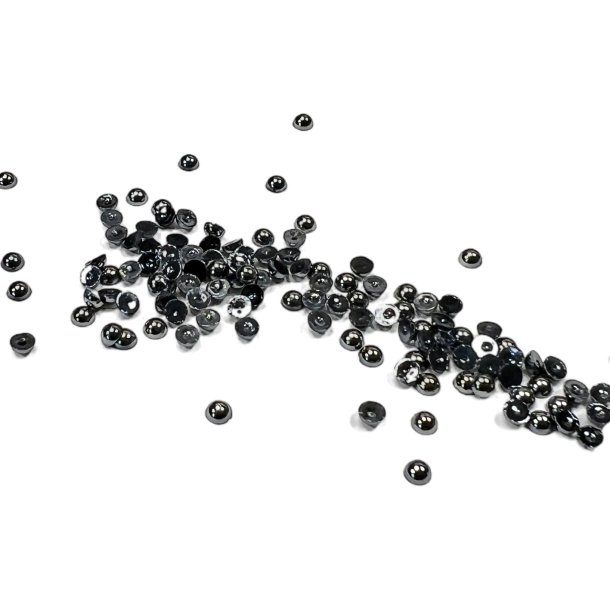 Simple And Basic - Halvperler - 3mm - Blank Antik Slv