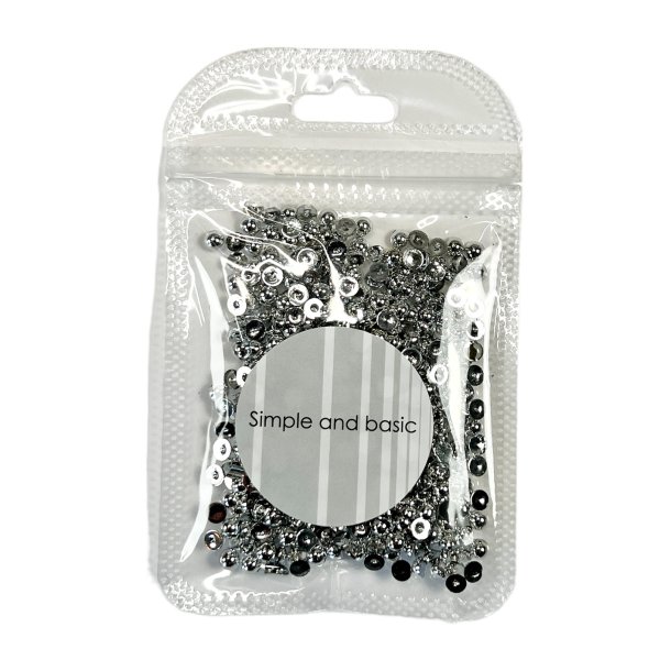 Simple And Basic - Halvperler - 4mm - Blank Slv