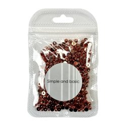 Simple And Basic - Halvperler - 4mm - Blank Rosegold