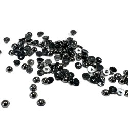 Simple And Basic - Halvperler - 4mm - Blank Antik Slv