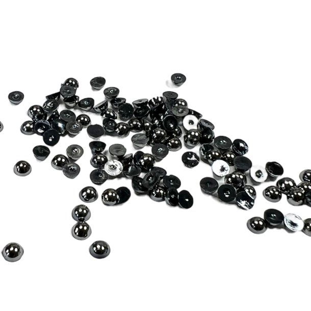 Simple And Basic - Halvperler - 4mm - Blank Antik Slv