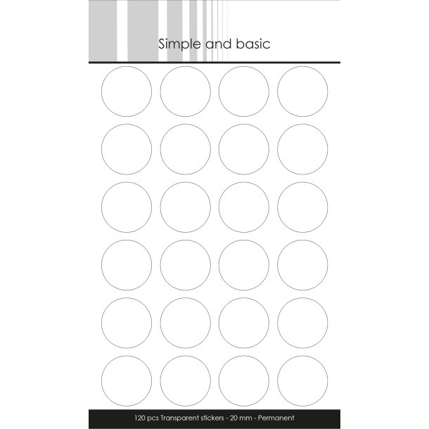 Simple and Basic - Transparent Sticker - Permanent