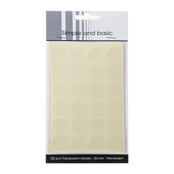 Simple and Basic - Transparent Sticker - Permanent