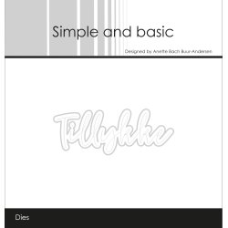 Simple and basic - Stempel + Die - Tillykke - A7