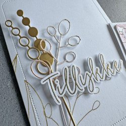 Simple and basic - Stempel + Die - Tillykke - A7