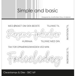 Simple and basic - Stempel +Die - Fdselsdag - A7