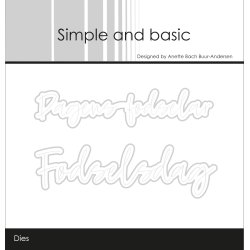 Simple and basic - Stempel +Die - Fdselsdag - A7