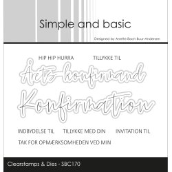 Simple and basic - Stempel + Die - Konfirmation - A7