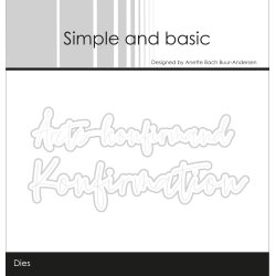 Simple and basic - Stempel + Die - Konfirmation - A7
