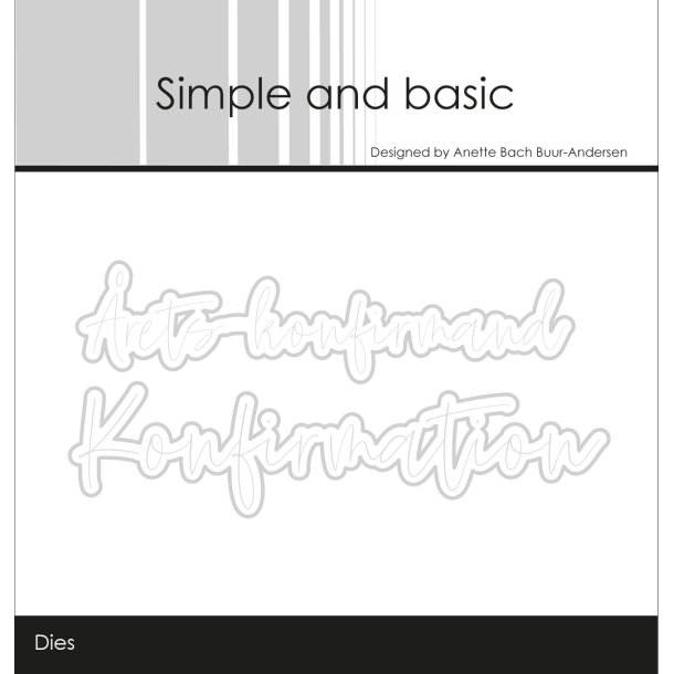 Simple and basic - Stempel + Die - Konfirmation - A7