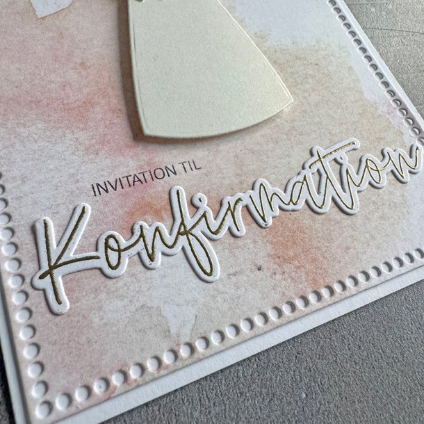 Simple and basic - Stempel + Die - Konfirmation - A7