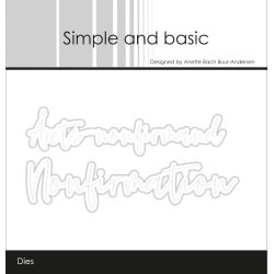 Simple and basic - Stempel + Die - Nonfirmation - A7
