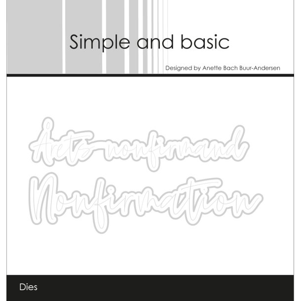 Simple and basic - Stempel + Die - Nonfirmation - A7