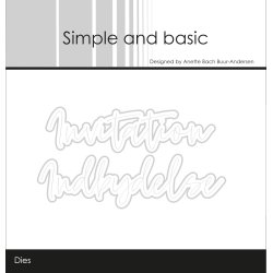 Simple and basic - Stempel + Die - Invitation - A7