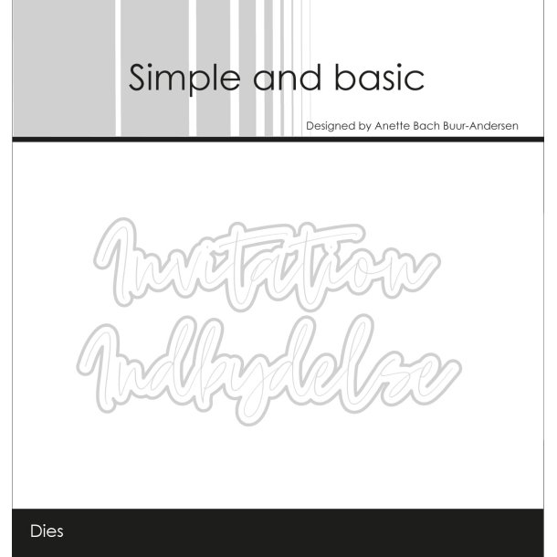 Simple and basic - Stempel + Die - Invitation - A7