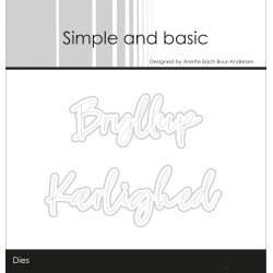 Simple and basic - Stempel + Die - A7 - Bryllup