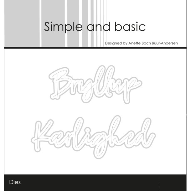 Simple and basic - Stempel + Die - A7 - Bryllup