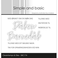 Simple and basic - Stempel  Die - A7 - Barnedb