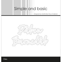 Simple and basic - Stempel  Die - A7 - Barnedb
