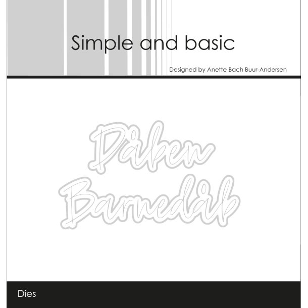 Simple and basic - Stempel  Die - A7 - Barnedb