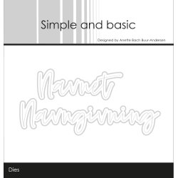 Simple and basic - Stempel + Die - A7 - Navngivning