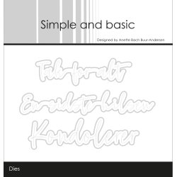 Simple and basic - Stempel + Die - A7 - Kondolerer