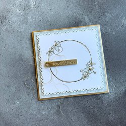 Simple and basic - Stempel - A6 - Krans og Fugle