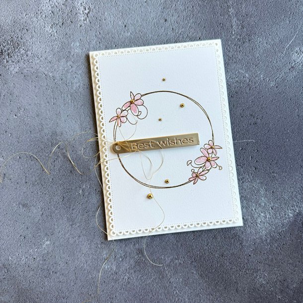 Simple and basic - Stempel - A6 - Krans og Fugle