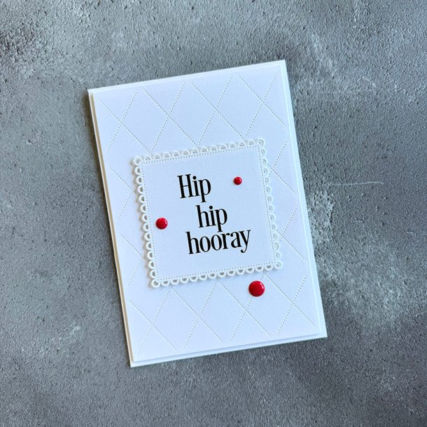 Simple and basic - Stempel - A7 - Hip Hip Hooray