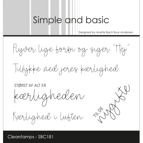 Simple and basic - Stempel - A7 - Krlighed i Luften
