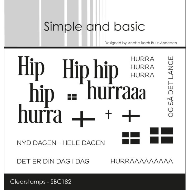 Simple and basic - Stempel - Hip Hip Hurra - A6